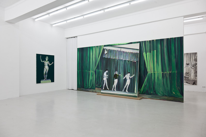 Ausstellung "Der gr&uuml;ne Vorhang" Installationsansicht