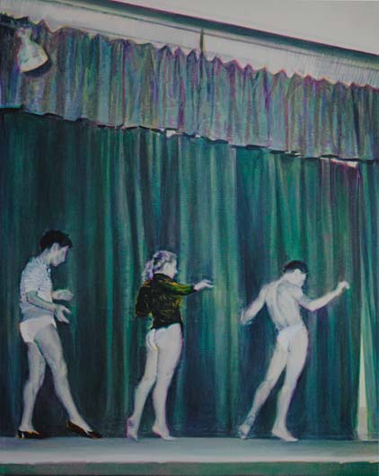 Stage, 2012, &Ouml;l auf Leinwand, 250 x 200 cm